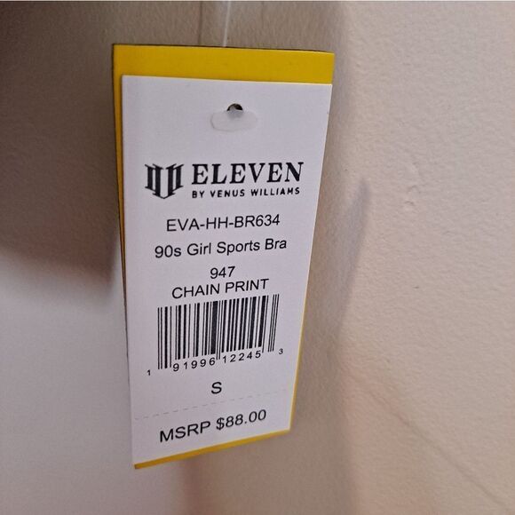 Eleven by Venus Williams Chain Print 90s Sport Bra NWT Small - Picture 4 of 9